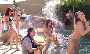 Two sexy ladies getting their soaking drenched pussies fucked