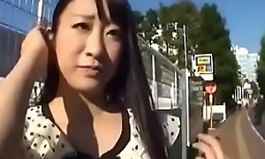 Japanese unintended teen asked to fuck close to hotel