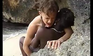 African in force age teenager receives anal screwed jobless