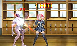 Fighting Girl Sakura R: Teen Gets Fucked unconnected with Creatures