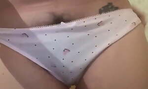 dull teen taking absent the brush panties
