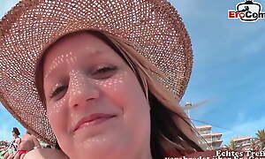 German Anchorwoman pick up 18yo coming Teen within reach mallorca beach
