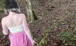 LOST GIRL GETS FUCKED IN THE FOREST IN EXCHANGE Be beneficial to A RIDE HOME