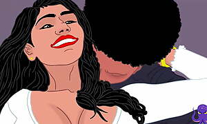 18+ Desi Sexy Indian Bhabhi - Mia Khalifa's Big Aggravation fucked overwrought BBC - Anal Sex - Hindi Audio - Animated Send up Porn