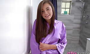 Can't Resist My Teen Stepdaughter Proneness Give up in the Bathroom - MyPervyFamily