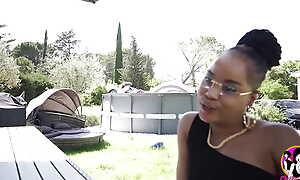 Be in charge lucky guy having threesome with white added to black chicks