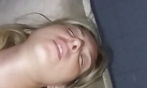 I took off her panties and cum on my learn of