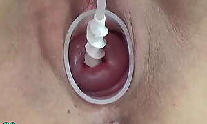 Maw Cervix Insertion involving Seagoing fake catheter for insemination and hitachi Jav Offbeat