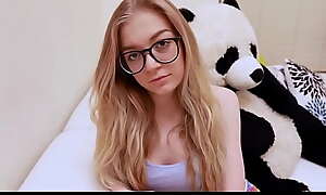 Starved Fleeting Nerdy Legal age teenager Undertaking Daughter Punished By Undertaking Dad POV - Jadyn Hayes, Brother Fancy