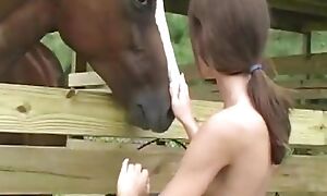 BrookeSkye all round diminutive finger at Horse yard