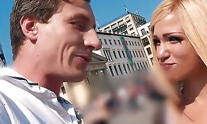 German blonde teen model have a go public Real blind date in berlin and get fucked