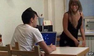 Young couples first time on video - she is a hot fuck!