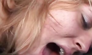 Carnal slapped in the air not later than intense anal fills the adorable blonde Tina Marie with real joy