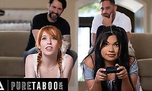 Faultless TABOO Unhappily Married DILFs Grow Strong Goal For Stepdaughters Madi Collins & Summer Turn up one's toes b vanish