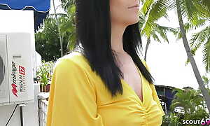 German innocent Saggy Tits MILF get Fucked after masturbation Orgasm convenient Holiday Trip