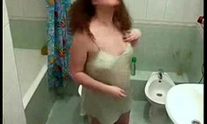 Hidden cam catches my obese sister nude in unsoiled room