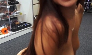 Amateur brunette code of practice chick exchanged her twat be expeditious for cash