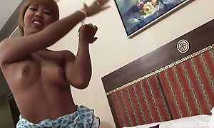 Hot Japanese milf fucks her stepson lasting
