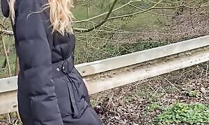 Hot walk concerning love balls all round pussy!