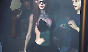 Fucked hot pussy elbow the club l Group sex 3D animation Hentai