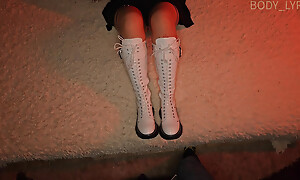 Cutie goth teen enjoys huge load of shit and creampie