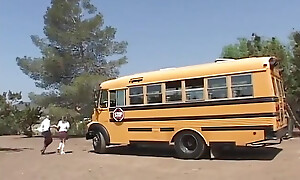 Threesome in the bus