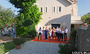 VIXENPLUS Sia, Lumi And Megan Have Anal Orgy At Virtuous Party