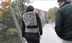 Curvy and Downcast Brunette Gets Her Aggravation Destroyed by a Black Guy