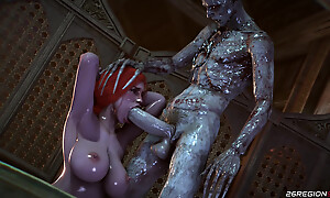 Be passed on Witcher Triss Vs Doyenne 3D Spiritedness