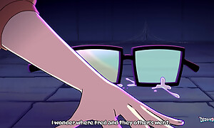 Mystery Bang - Velma increased by Daphne get gangbanged by cartoon monsters