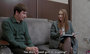 Doctor, I Can't Win Hard! Sexologist Fucked Me And I Cum Median Her! Surprise Creampie!