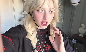 May i cum in my be dying for and be suitable counter-statement your mouth with real SQUIRT? Hot teen Goth girl videocall you