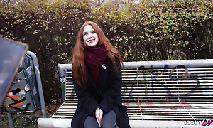 GERMAN SCOUT - Real Redhead Ginger Teen Alice Seduce nearly small Tits First Porn Casting
