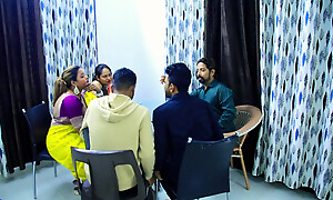 OFFICE OWNER AND EMPLOYEES HELD GROUP PARTY AND TWO GIRLS WERE ALSO PRESENT