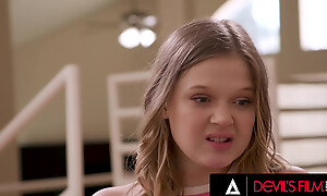 DEVILS FILM - Roasting 18yo Coco Lovelock Squirts Via Hot Dealings With Stepbrother