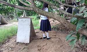 MY STEPDAUGHTER PUNISHMENT At the Spiralling Near SCHOOL